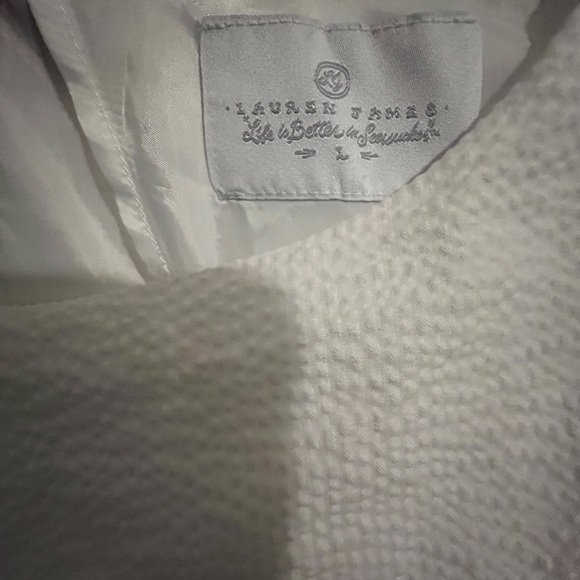 Lauren James White Seersucker Dress - Picture 2 of 4